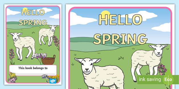 FREE! - Spring-Themed Book Cover | Twinkl KS1 | Stationery | Spring