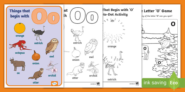 FREE Things That Begin With O Worksheet Pack Twinkl Resources