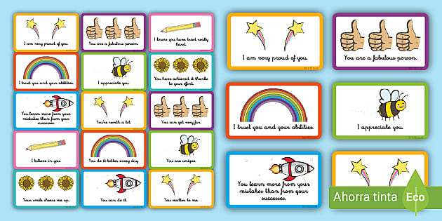 Positive Affirmation,Printable School Teacher Stickers, Blue Reward Stickers