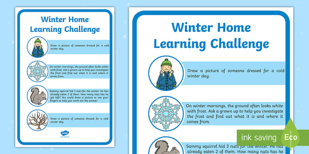 Winter homework eyfs 03 image