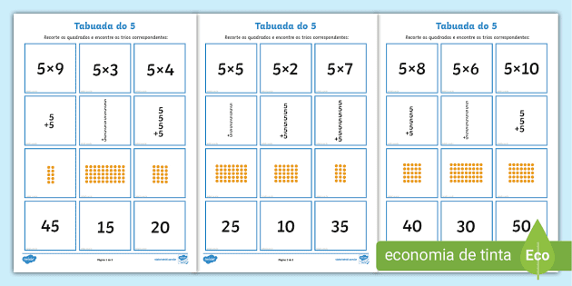 ATIVIDADE - TABUADA SEM RESULTADOS MULTIPLICAÇÃO POR 3 PARA IMPRIMIR -  ESPAÇO EDUCAR