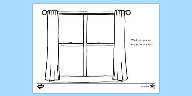 Printable Windows for Pretend Play Day Night and Snowy Windows Printable Instant Download