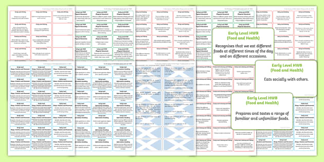 CfE Early Level Benchmark Assessment Stickers Resource Pack