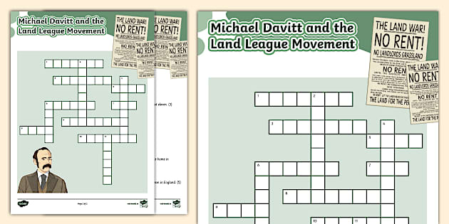 Michael Davitt (Crossword) (teacher made) Twinkl Michael Davitt (Crossword) (teacher made) Twinkl