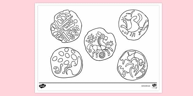 FREE! - Iron Age Coins Colouring Sheet | Colouring Sheets