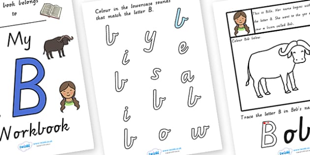 FREE! - My Workbook B Uppercase (teacher Made) - Twinkl