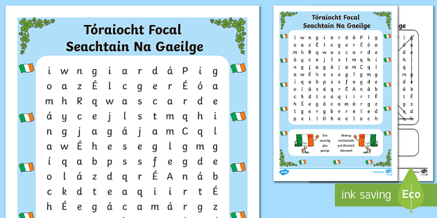 Seachtain Na Gaeilge Word Search Gaeilge Teacher Made