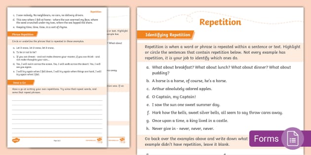 examples of repetition phrases