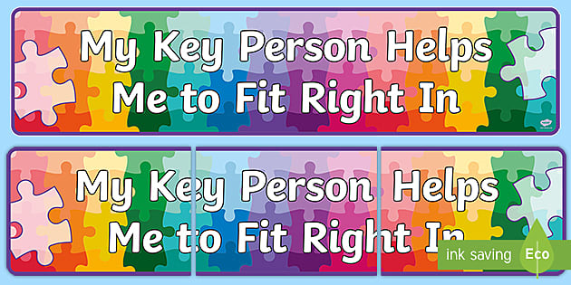 Jigsaw Key Person Display Banner - Twinkl