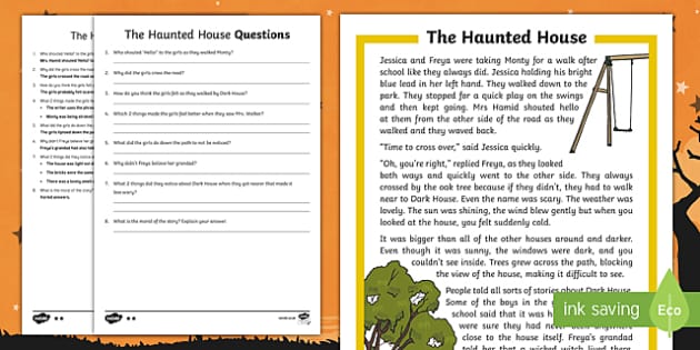 the haunted house questions and answers