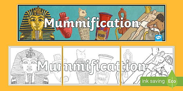 Ancient Egyptian Mummification Banner - Twinkl