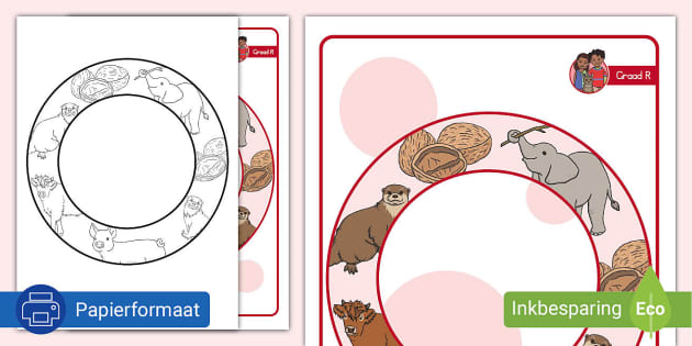 Graad R Klanke Assosiasie Inkleurprent O (teacher Made)