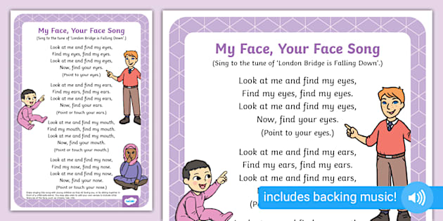 My Face, Your Face Song | All About Me | Songs for Babies