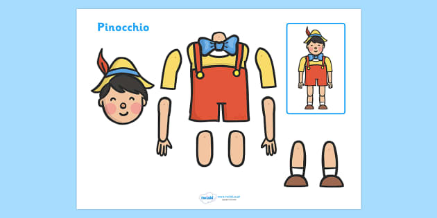 Split Pin (Pinocchio Characters) (teacher made)
