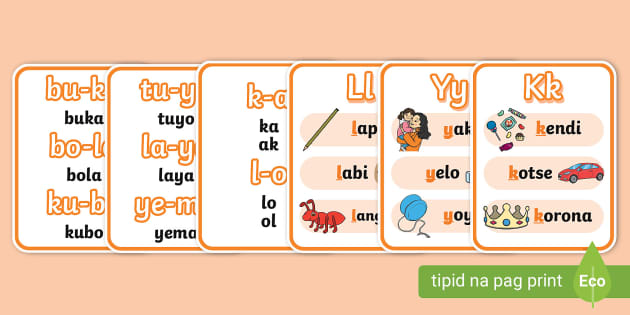 Marungko Approach flash cards (k, l, y) - Twinkl