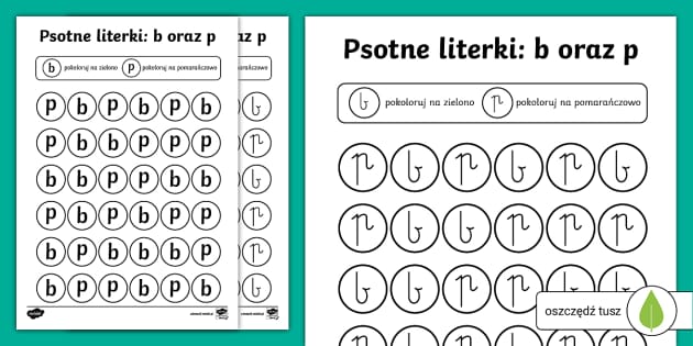 Psotne Literki: P I B | Rozpoznawanie Podobnych Liter | Specjalne Potrzeby