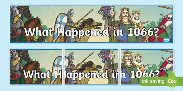 What Happened in 1066? Display Banner (teacher made)