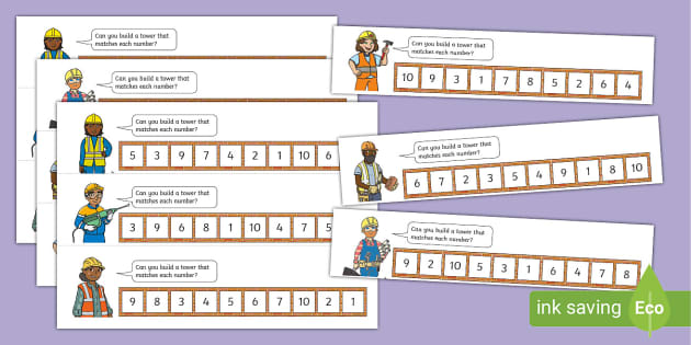 👉 Counting with Cubes 1-10 Activity - Twinkl