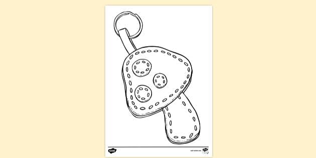 FREE! - Felt Key Rings Colouring