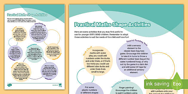 EYFS SEND Maths Activities (teacher made) - Twinkl