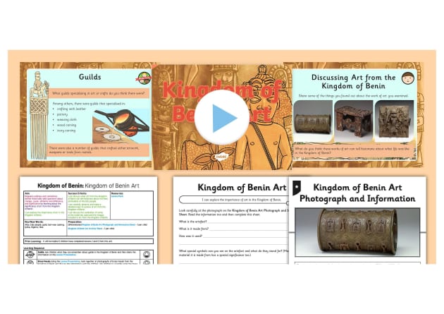 History: Benin: Benin Art UKS2 Lesson Pack 3 (teacher Made)