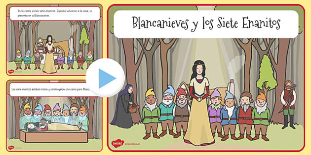 Presentación de Blancanieves y los siete enanitos - Twinkl