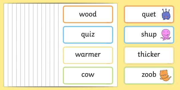 Phase 3 Real And Nonsense Words Word Cards Teacher Made