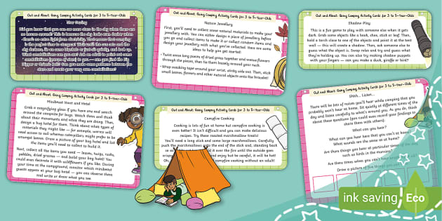 Out and About: Camping Activity Cards for 3 to 5-Year-Olds