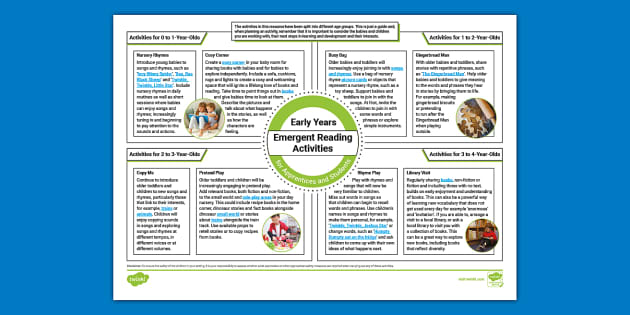 Emergent Reading Activities for Early Years Apprentices