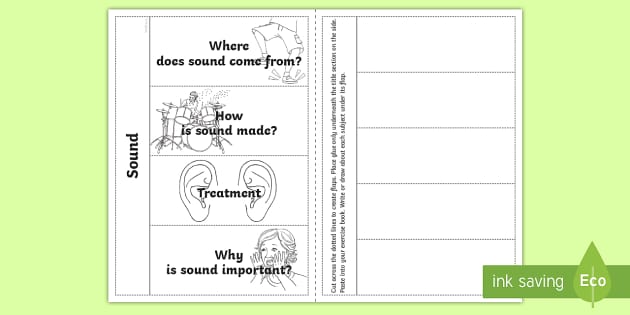 Sound Science Flaps Worksheet (professor feito) - Twinkl