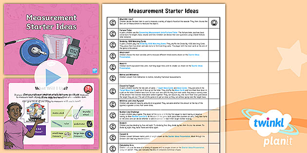 👉 PlanIt Maths Y6 Measurement Starter Ideas Pack - Twinkl