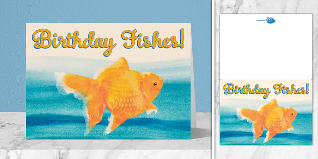 Birthday Fishes Card | Twinkl Party (teacher made) - Twinkl