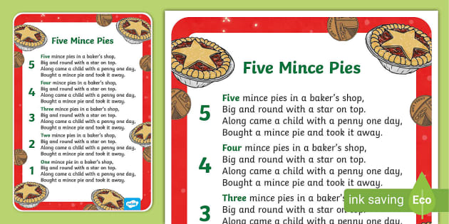 five-mince-pies-nursery-rhyme-sheet-teacher-made-twinkl