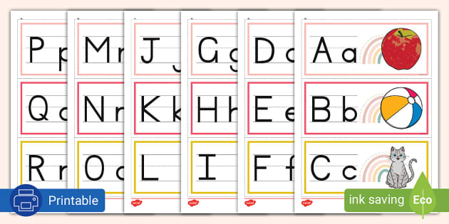 Phonic Sounds A To Z - Phonics Alphabet Strips - Grade R