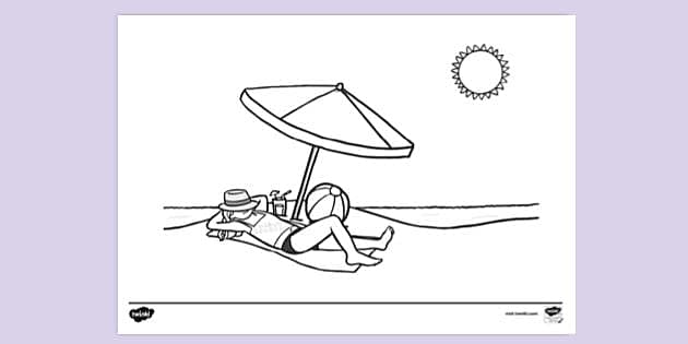 FREE! - Colouring Page Summer Printable | Colouring Sheets