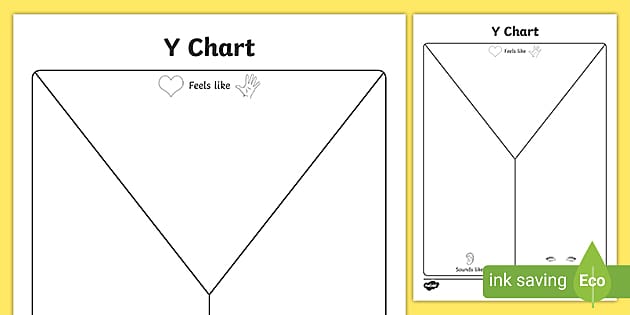 Blank Y Chart (teacher made) - Twinkl