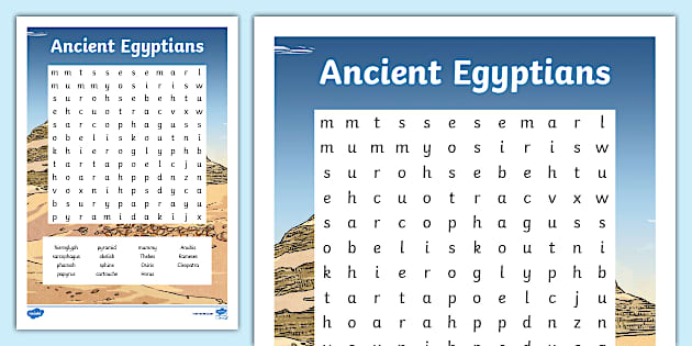 Ancient Egypt Word Search | Primary Resources - Twinkl