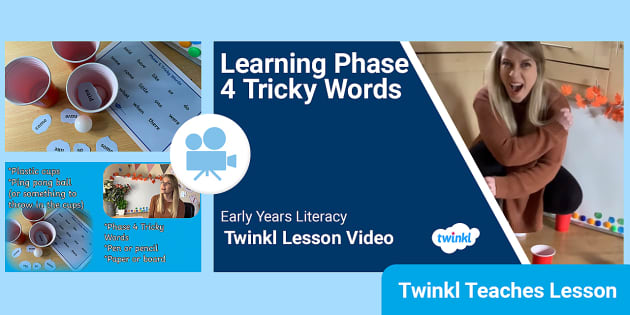 Phase 4 Tricky Words Video Lesson