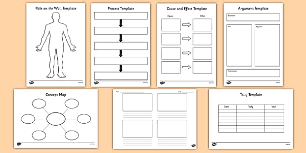 Square Graphic Organizer Worksheets