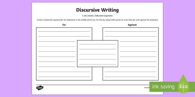 discursive writing ks3