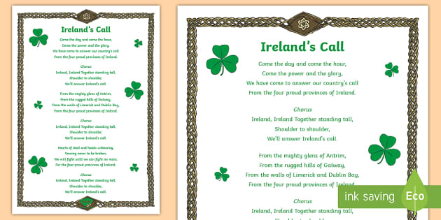 Irish Call to Arms Lyrics