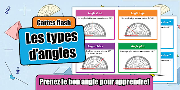 Cartes flash : Les types d'angles