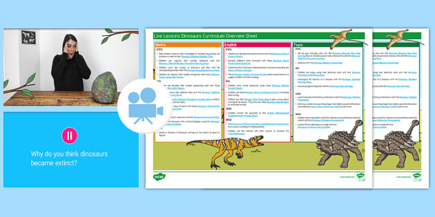 Dinosaur Themed Mixed Age Video Prompt and Activity Pack