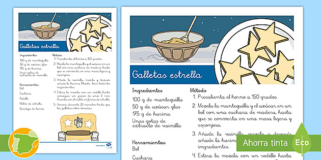 Receta: Galletas estrella (teacher made) - Twinkl