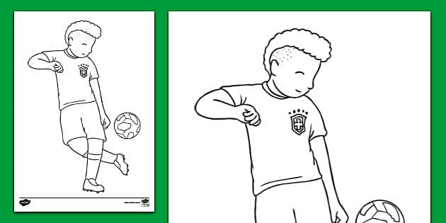 Desenho de Bola de futebol II para Colorir - Colorir.com