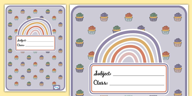 Muted Rainbow Themed Floor Book A3 Book Cover (Teacher-Made)