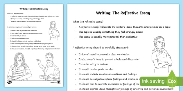 topic sentence for reflective essay
