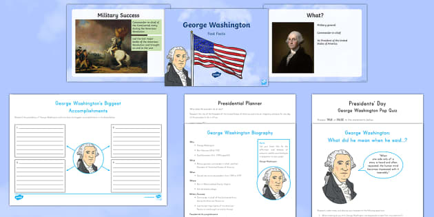 George Washington Teaching Pack (teacher made) - Twinkl