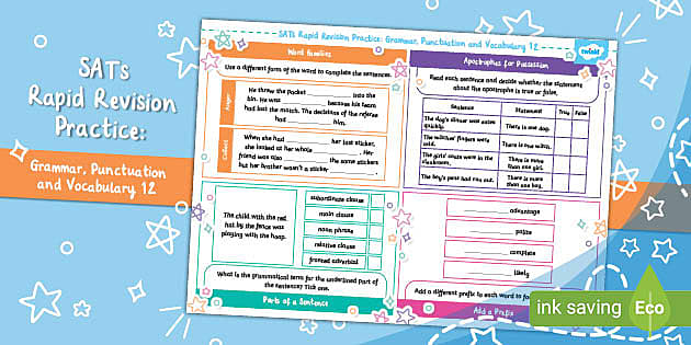 SATs Rapid Revision: Grammar, Punctuation and Vocabulary 12