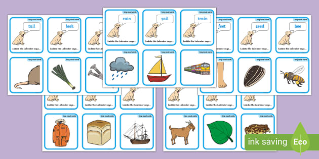 Vowel Teams Matching Game - ai - Matching pairs